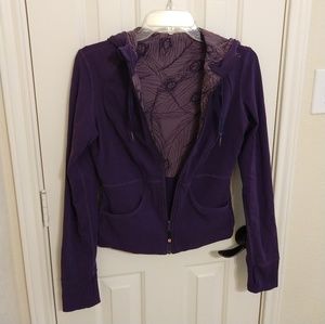 Lululemon reversible hooded jacket purple/peacock
